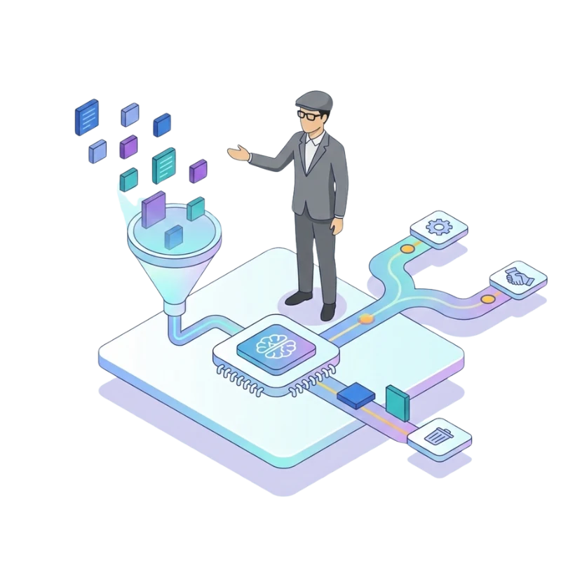 AI vetting and intelligent lead routing